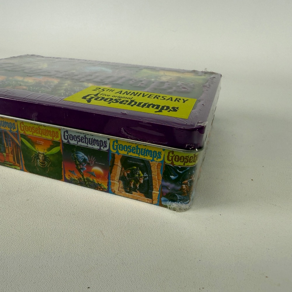 Goosebumps 25th Anniversary Retro Tin 5 Book Set R.L. Stine Scholastic NEW - Picture 3 of 10